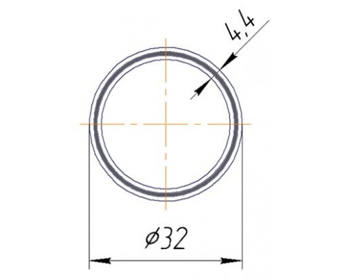 Труба PN20 (GF армированная стекловолокном ) ø32 (1") х 4.4 Kalde