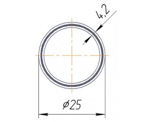 Труба PN25 (GF армированная стекловолокном ) ø25 (¾") х 4.2 Kalde