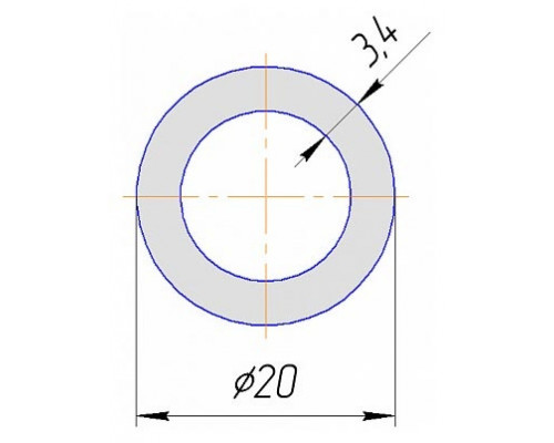 Труба PN25 (Al) Oxi-Supperpipe 20 (½") х 3.4 Kalde